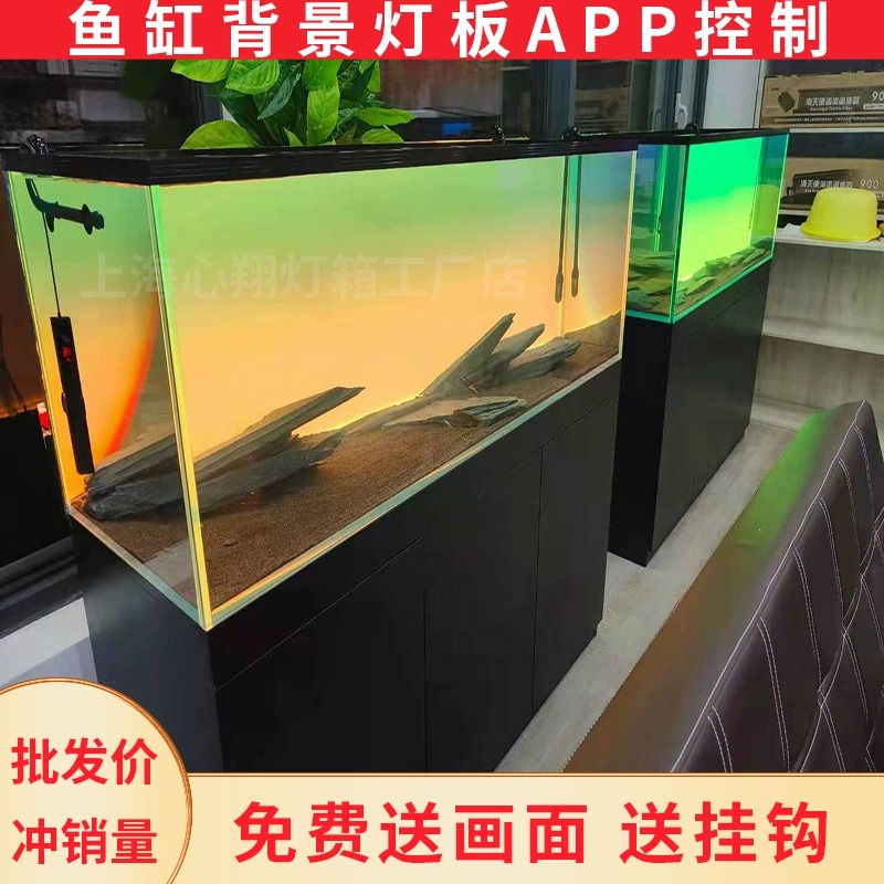 Aquarium Fish App - Acrylic Fish Tank Backdrop RGB Colourful