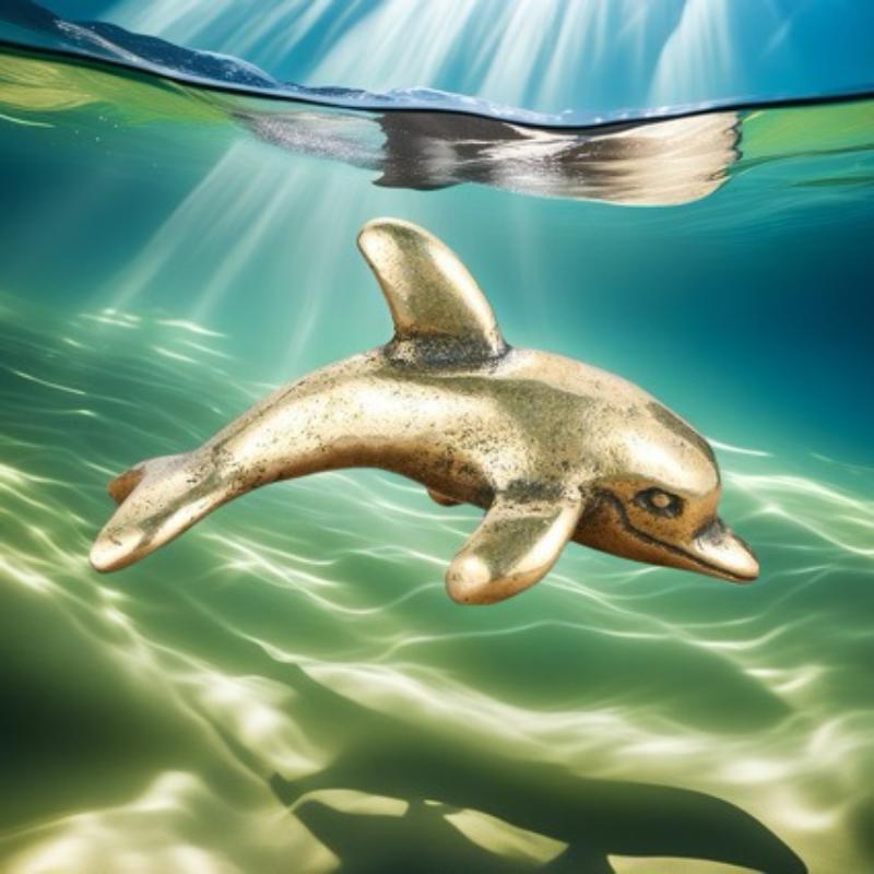 Hot Sale Brass Dolphin Figurin - Aquarium Fish Dolphin recension och pris