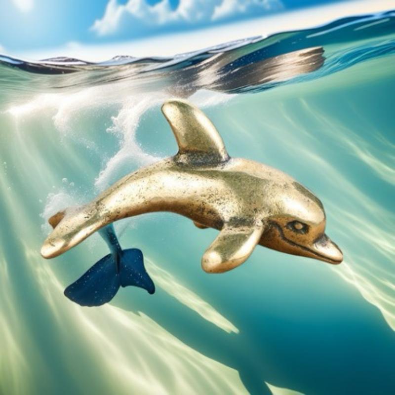 Hot Sale Brass Dolphin Figurin - Aquarium Fish Dolphin recension och pris