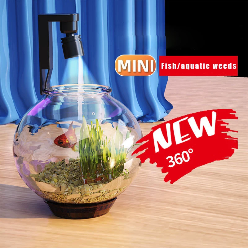 USB Mini Fish Tank LED Clip Li - Aquarium Fish Guppy recension och pris