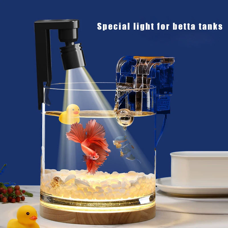USB Mini Fish Tank LED Clip Li - Aquarium Fish Guppy recension och pris