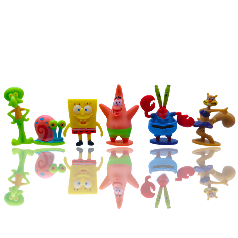6pcs SpongeBob Fish Tank Decor - Aquarium Fish House recension och pris