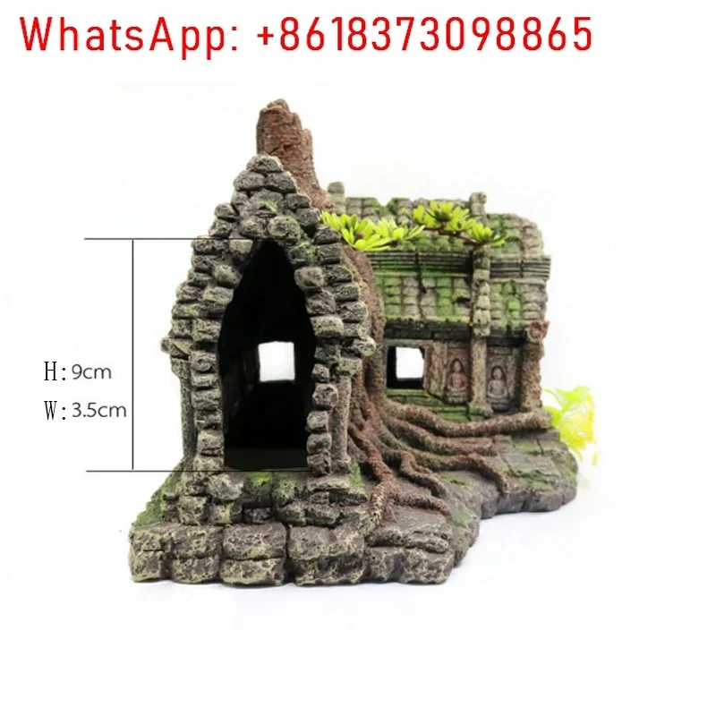 Resin Tree House Wooden Aquari - Aquarium Fish House recension och pris