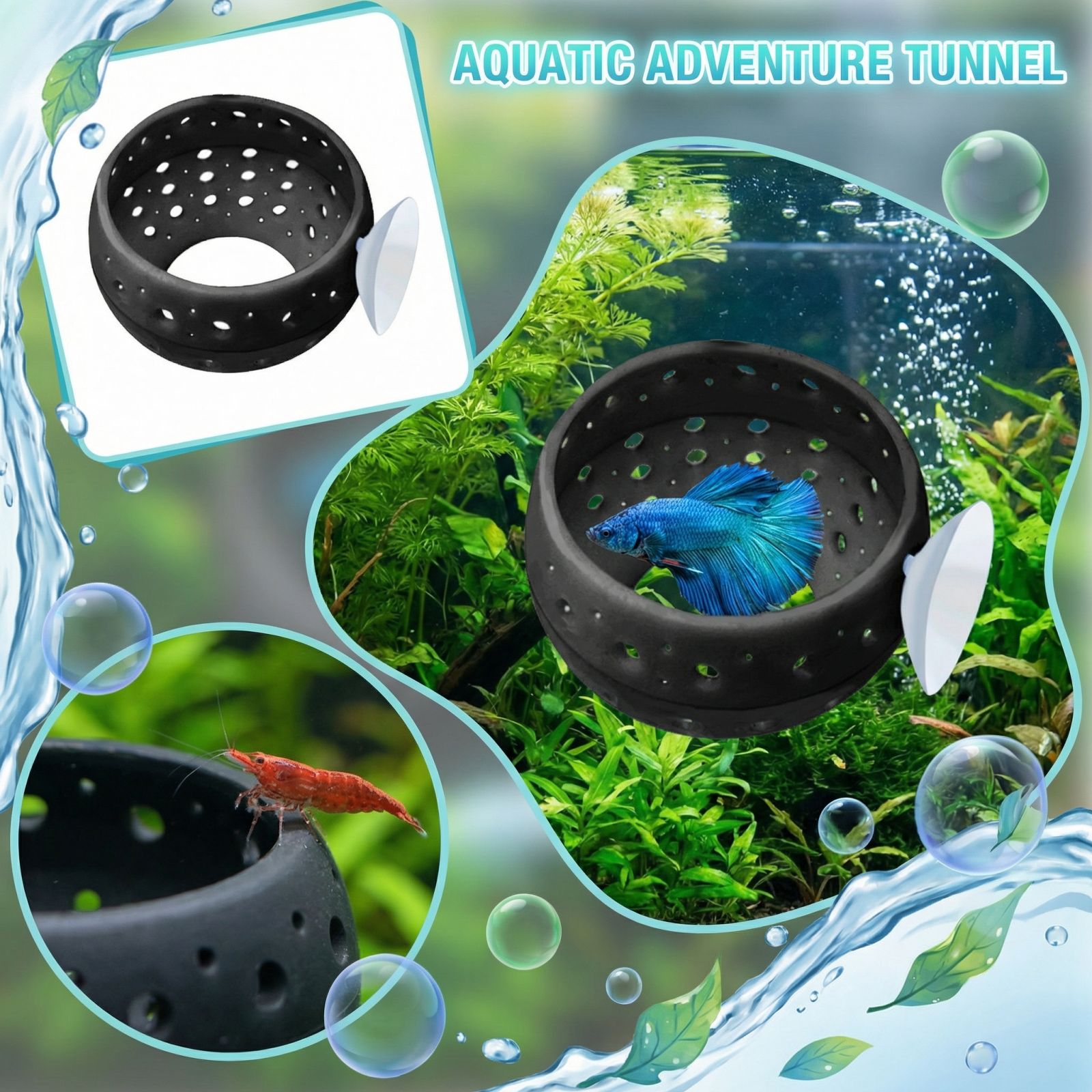 Betta Bulb Hide Tunnel Aquariu - Aquarium Fish Guppy recension och pris