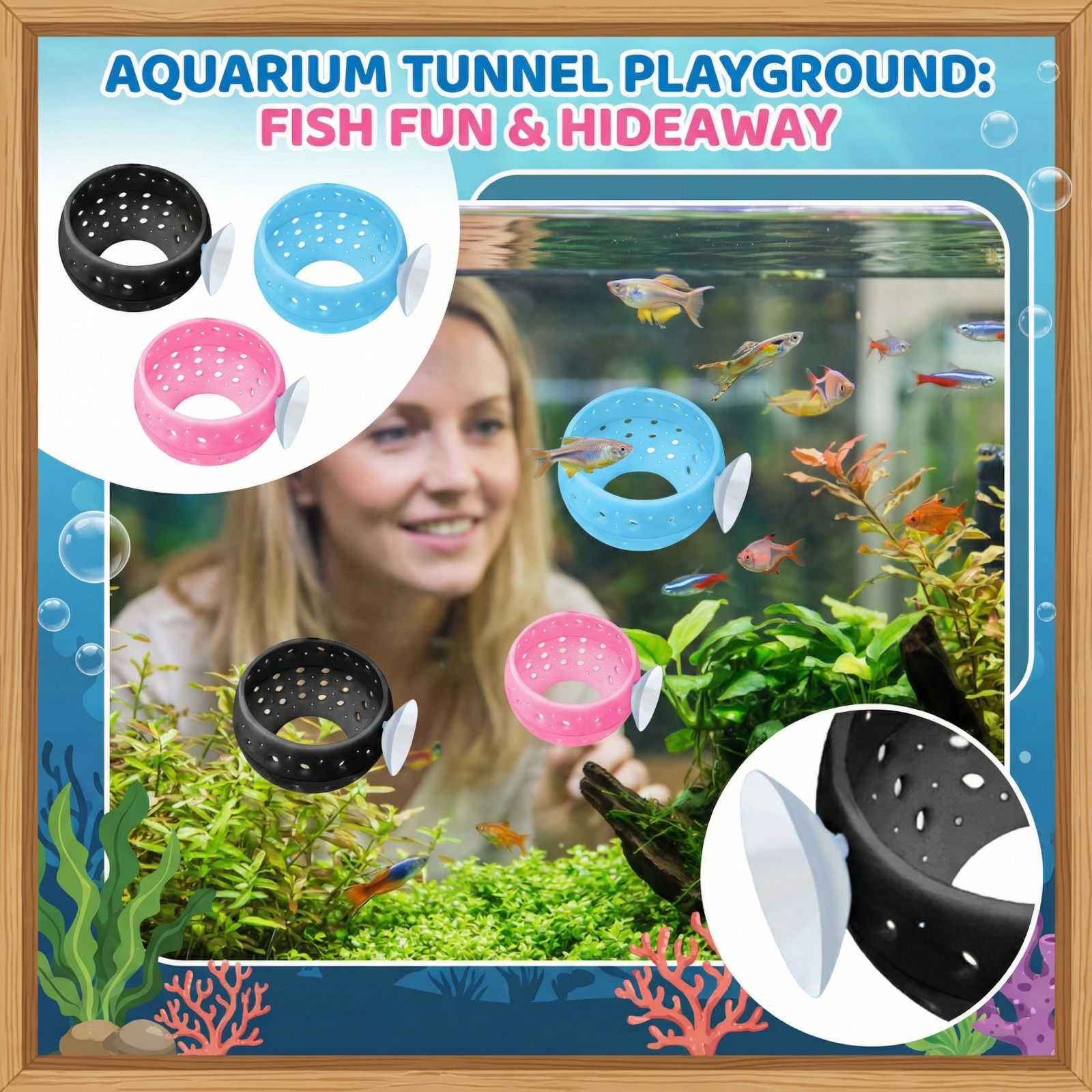 Betta Bulb Hide Tunnel Aquariu - Aquarium Fish Guppy recension och pris