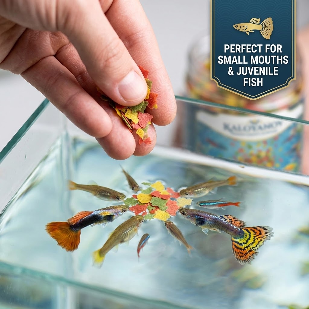 Tri-Color Aquarium Fish Food F - Aquarium Fish Guppy recension och pris